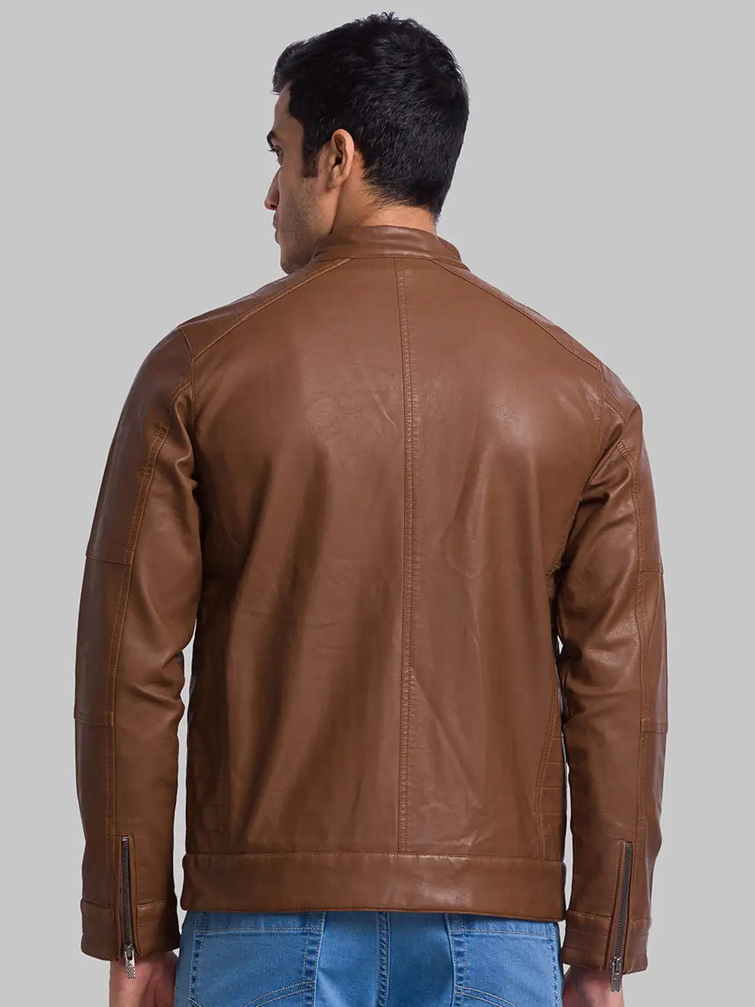 Men Regular Fit Black Jacket