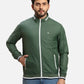 Parx Men Blue Solid Polyester Full Sleeve Jacket