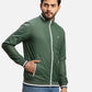 Parx Men Blue Solid Polyester Full Sleeve Jacket