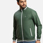 Parx Men Blue Solid Polyester Full Sleeve Jacket