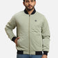 Parx Men Green Solid Polyester Full Sleeve Jacket