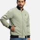 Parx Men Green Solid Polyester Full Sleeve Jacket