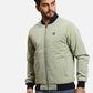 Parx Men Green Solid Polyester Full Sleeve Jacket