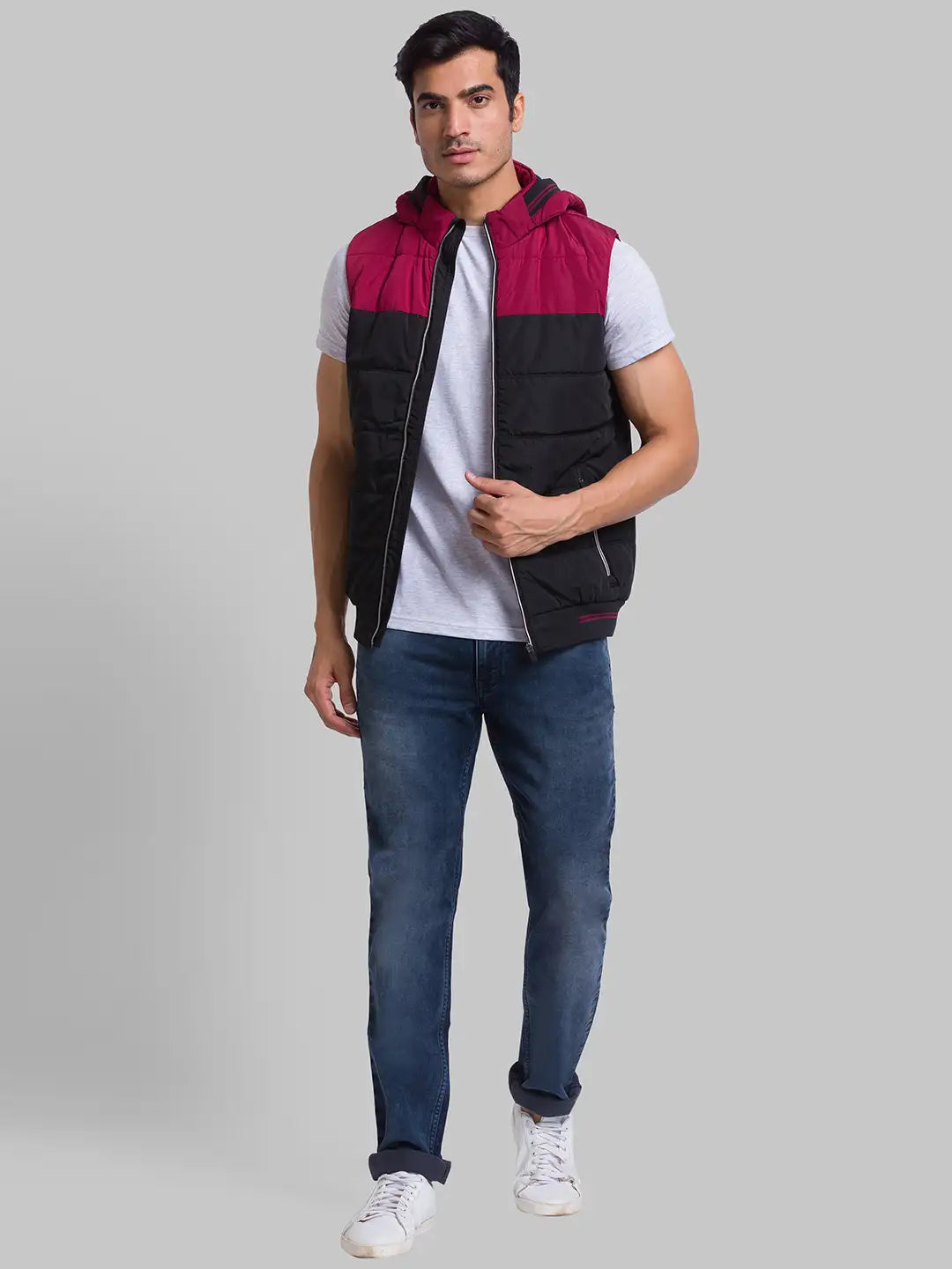 Men Regular Fit Blue Jacket