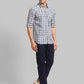 Men Slim Fit Light Green Shirt