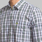 Men Slim Fit Light Green Shirt