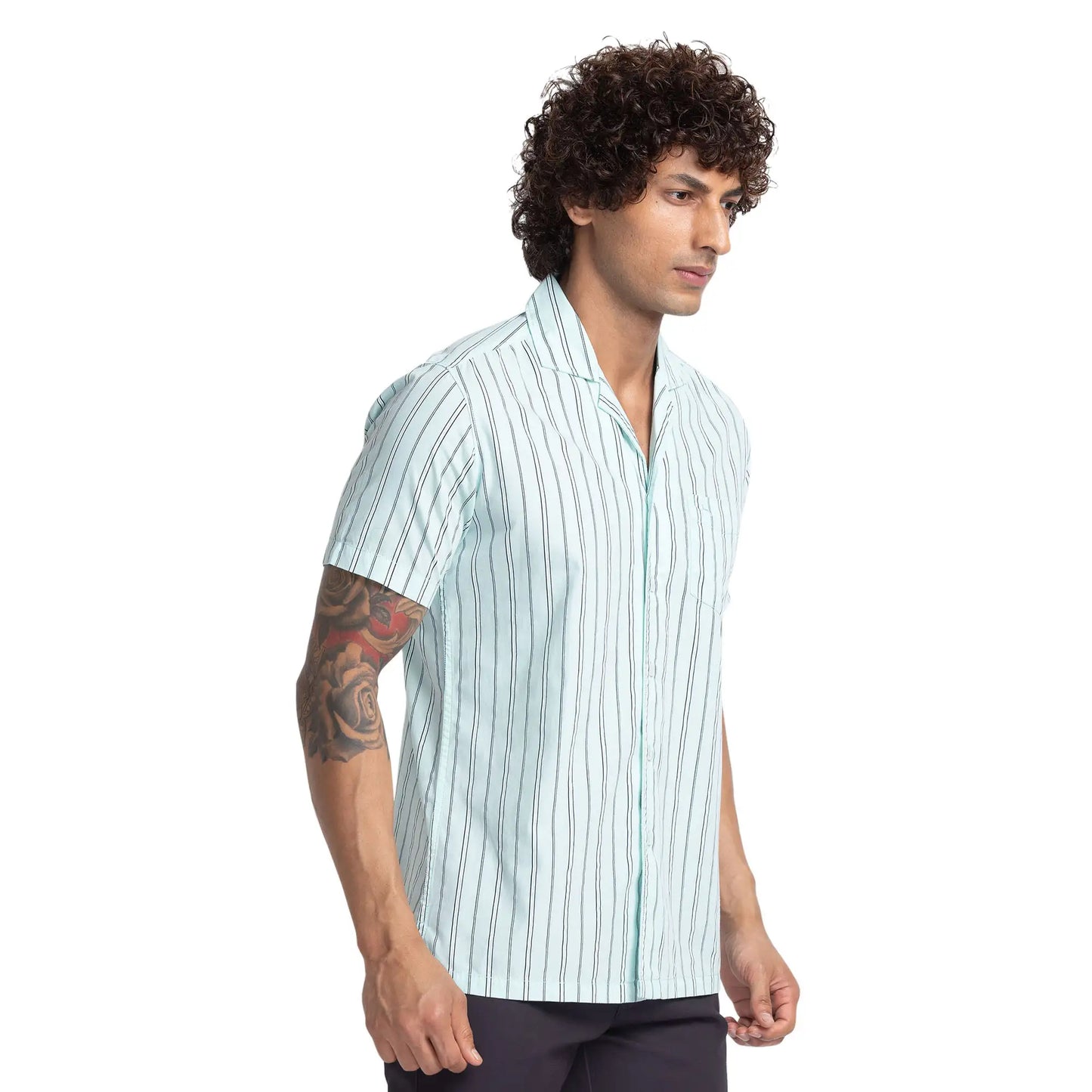 Men Regular Fit Green Shirt