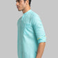 Men Slim Fit Blue Shirt