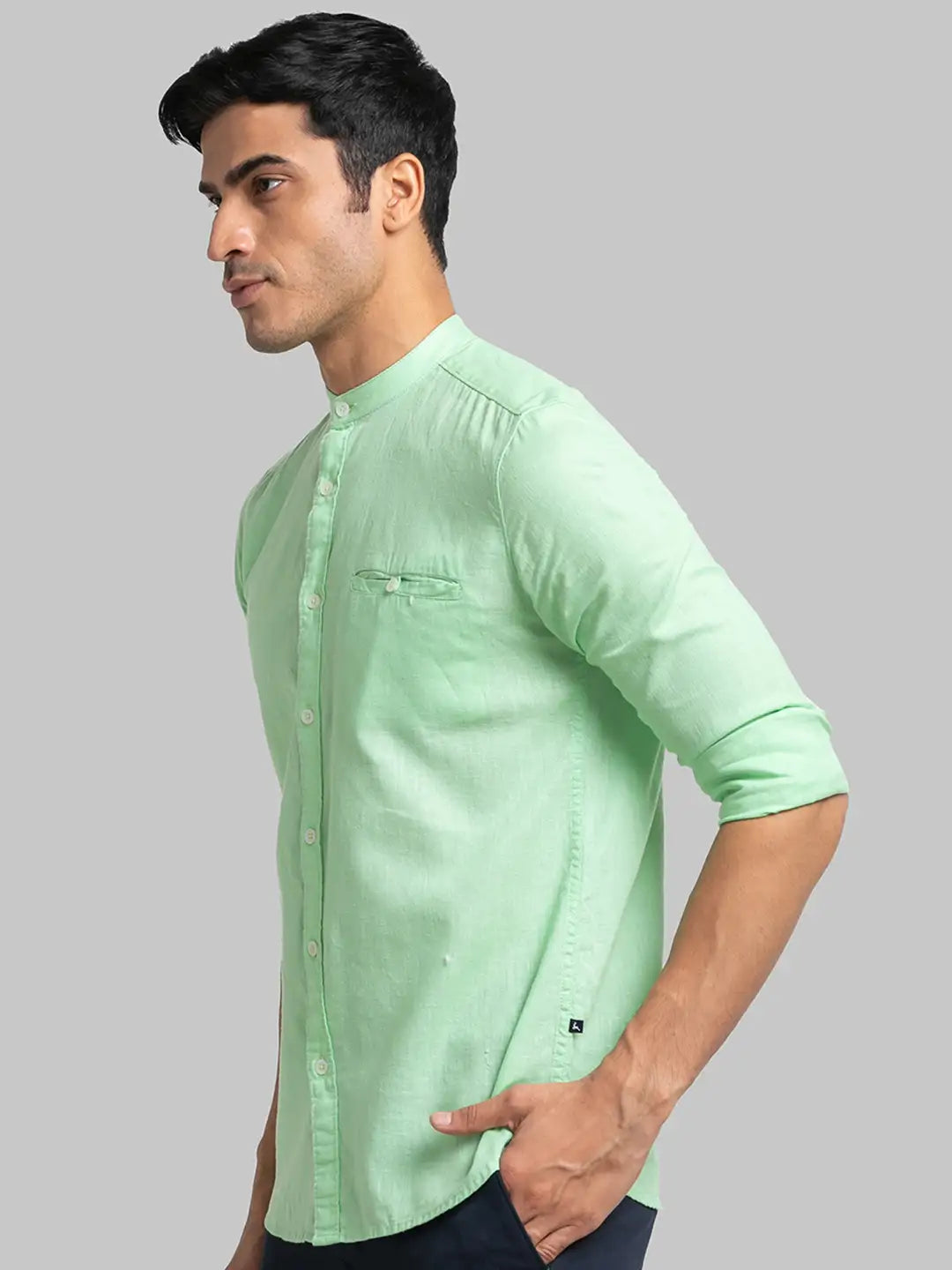 Men Slim Fit White Shirt