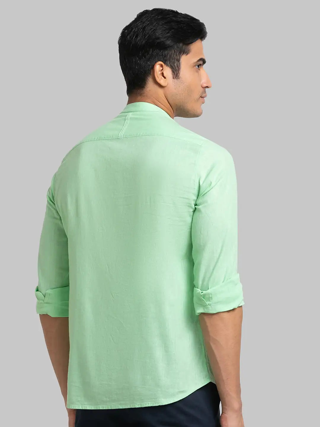 Men Slim Fit White Shirt