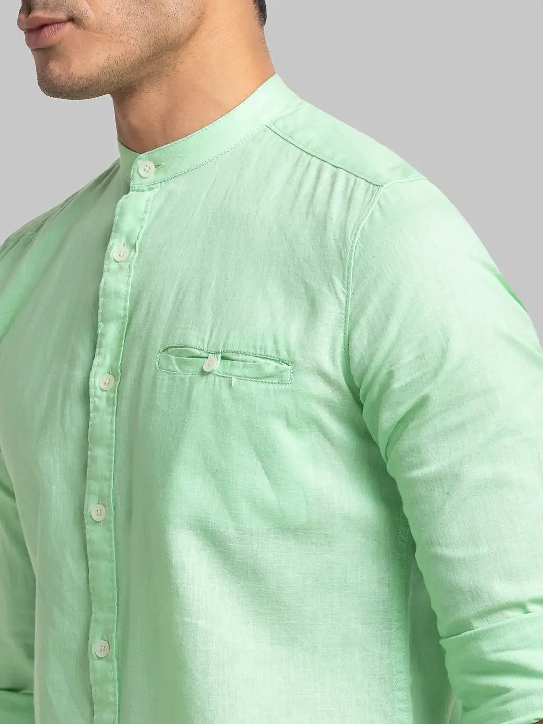Men Slim Fit White Shirt