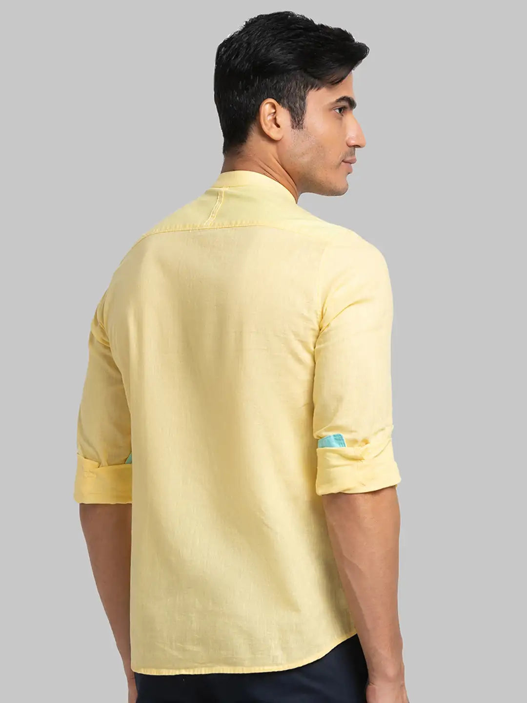 Men Slim Fit Blue Shirt