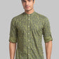 Men Slim Fit Yellow Shirt