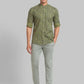 Men Slim Fit Yellow Shirt