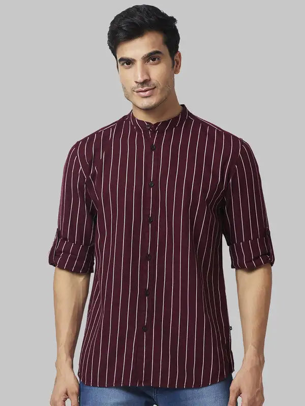 Men Slim Fit White Shirt