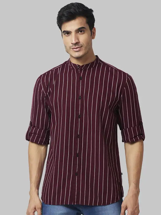 Men Slim Fit White Shirt