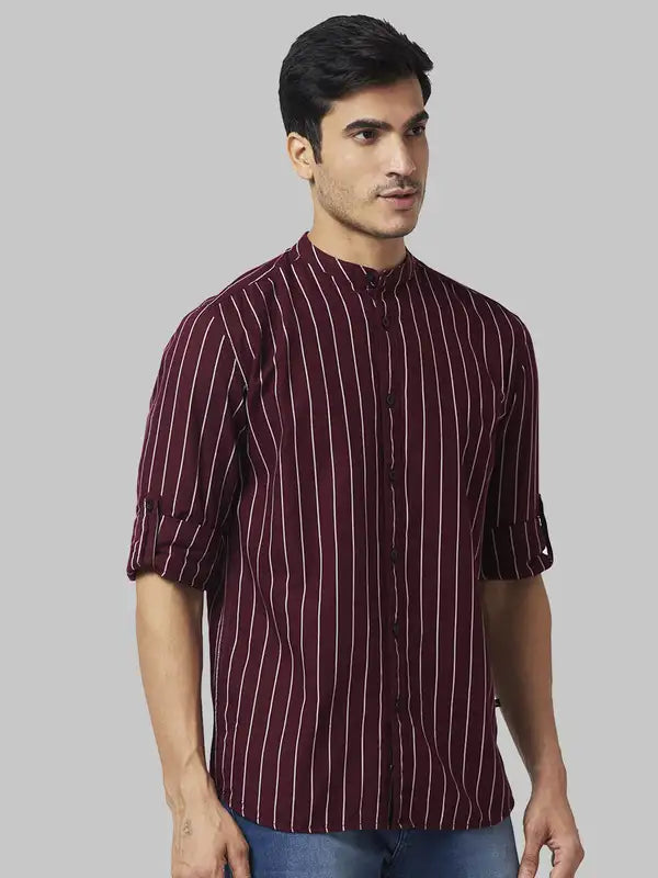 Men Slim Fit White Shirt