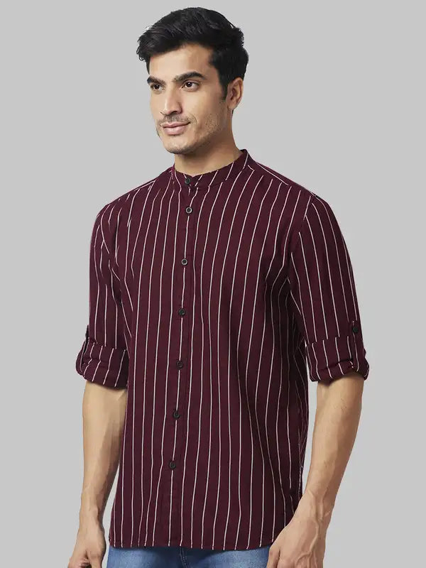 Men Slim Fit White Shirt