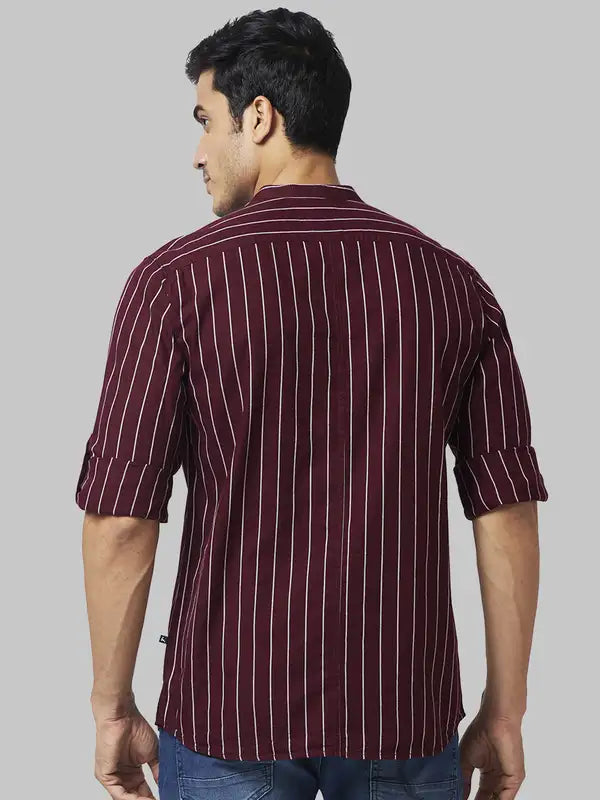 Men Slim Fit White Shirt