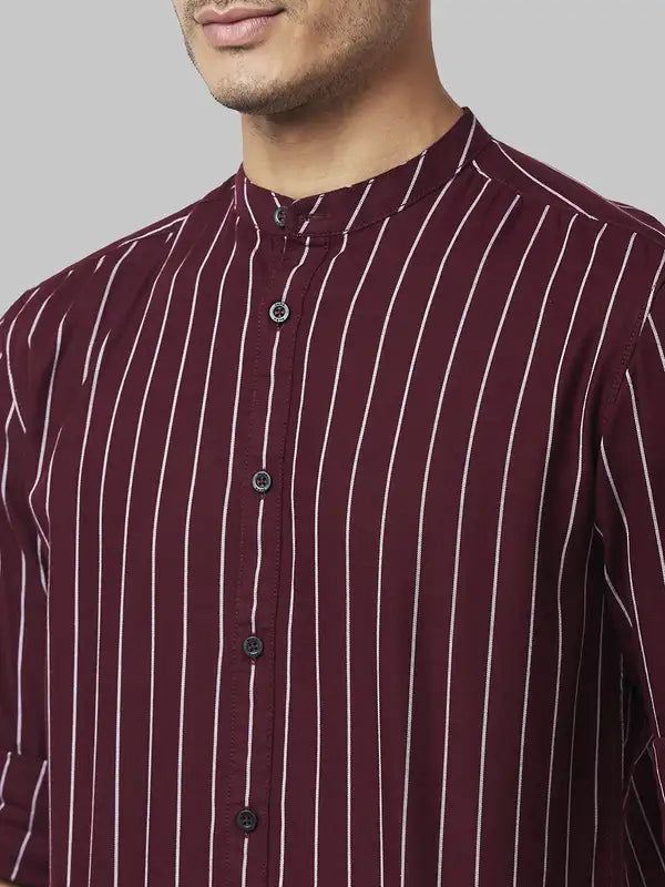 Men Slim Fit White Shirt