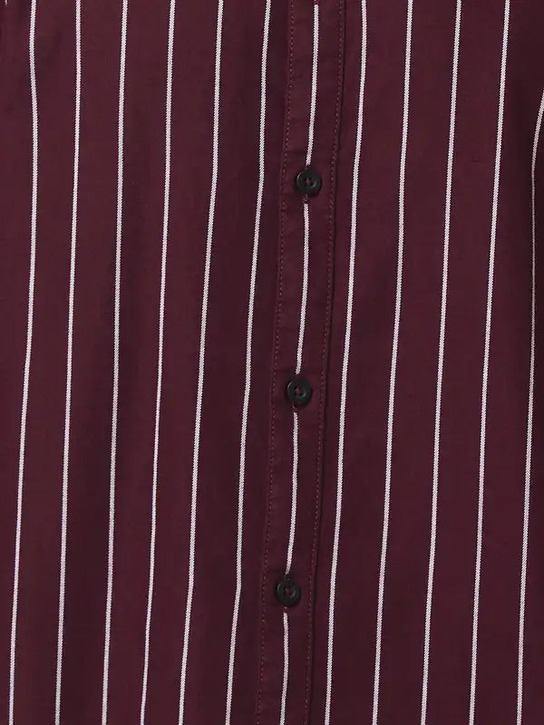 Men Slim Fit White Shirt