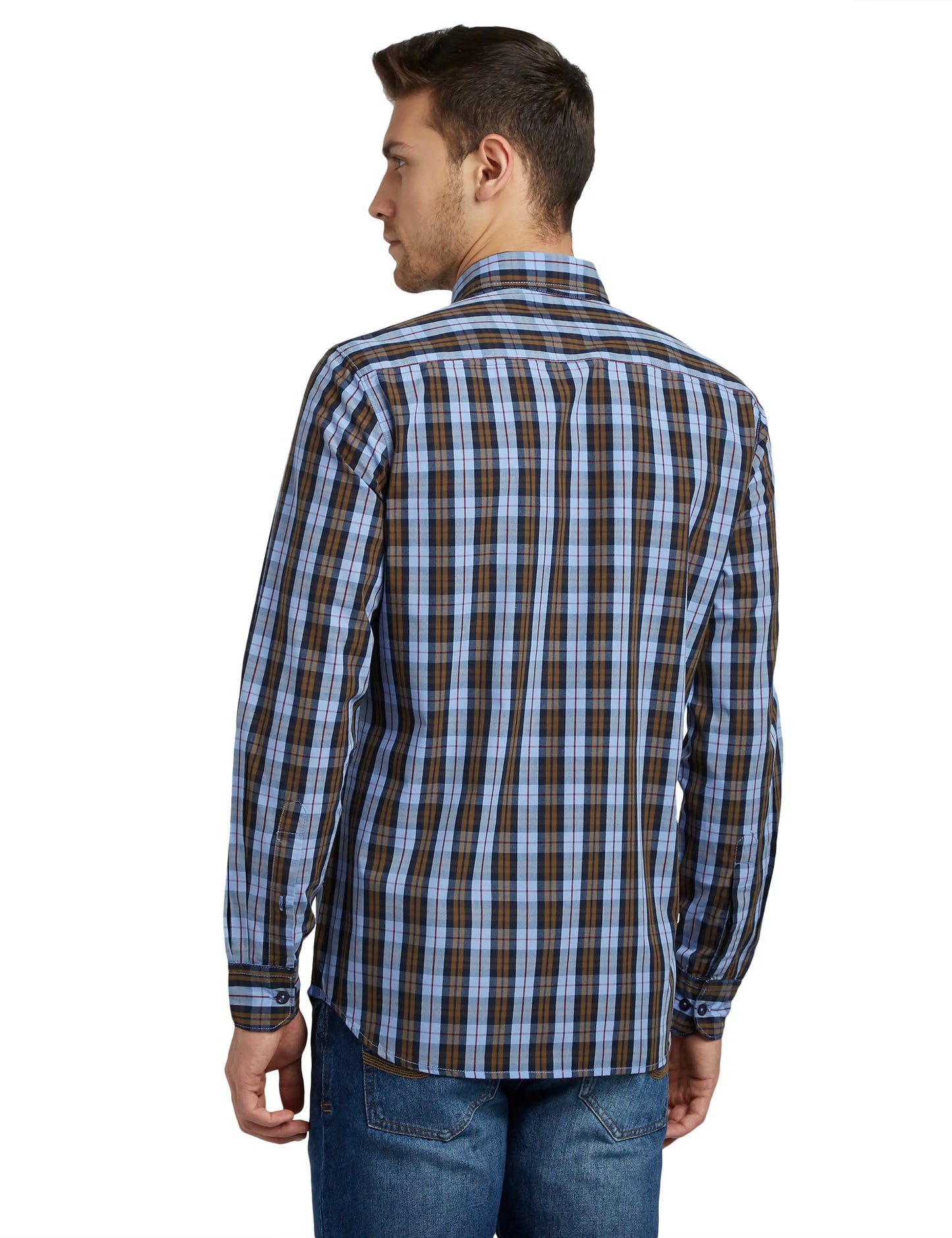 Men Slim Fit Light Green Shirt