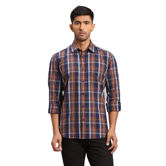 Men Slim Fit Light Pink Shirt