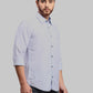 Men Slim Fit Light Green Shirt