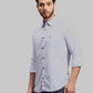 Men Slim Fit Light Green Shirt