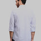 Men Slim Fit Light Green Shirt