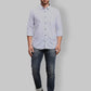 Men Slim Fit Light Green Shirt