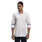 Men Slim Fit Blue Shirt