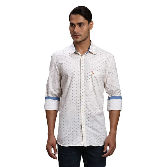 Men Slim Fit Blue Shirt