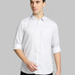 Men Slim Fit Dark Orange Shirt