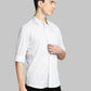 Men Slim Fit Dark Orange Shirt