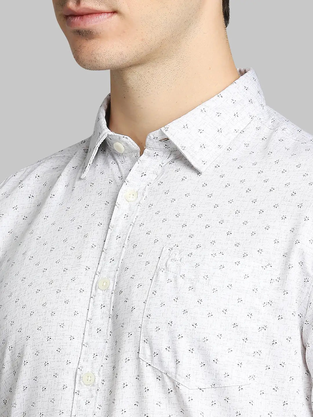 Men Slim Fit Dark Orange Shirt