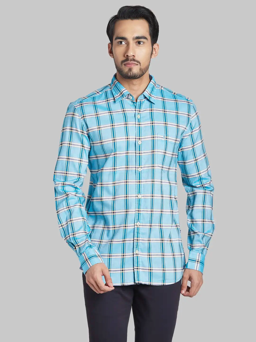 Men Slim Fit White Shirt