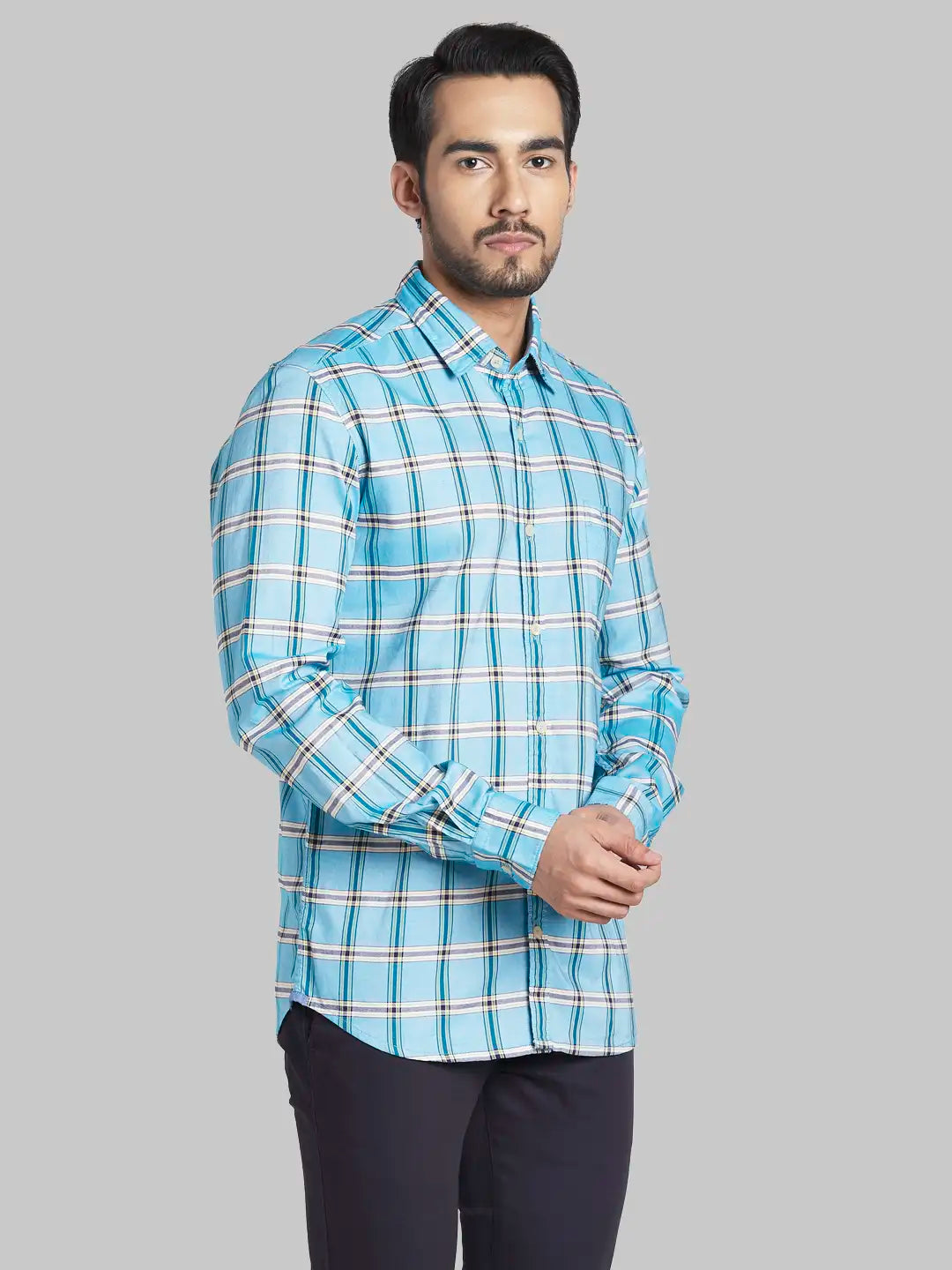 Men Slim Fit White Shirt