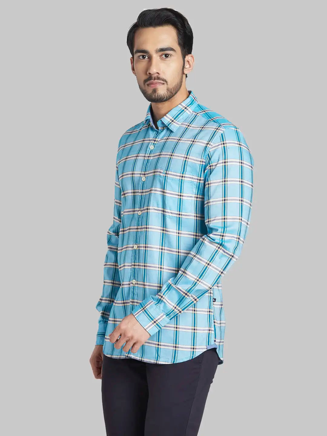 Men Slim Fit White Shirt