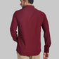Men Slim Fit Medium Orange Shirt