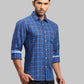 Men Slim Fit Dark Blue Shirt