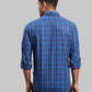 Men Slim Fit Dark Blue Shirt