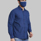 Men Slim Fit Dark Red Shirt