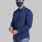 Men Slim Fit Dark Red Shirt