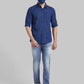 Men Slim Fit Dark Red Shirt