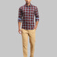 Men Slim Fit Dark Green Shirt