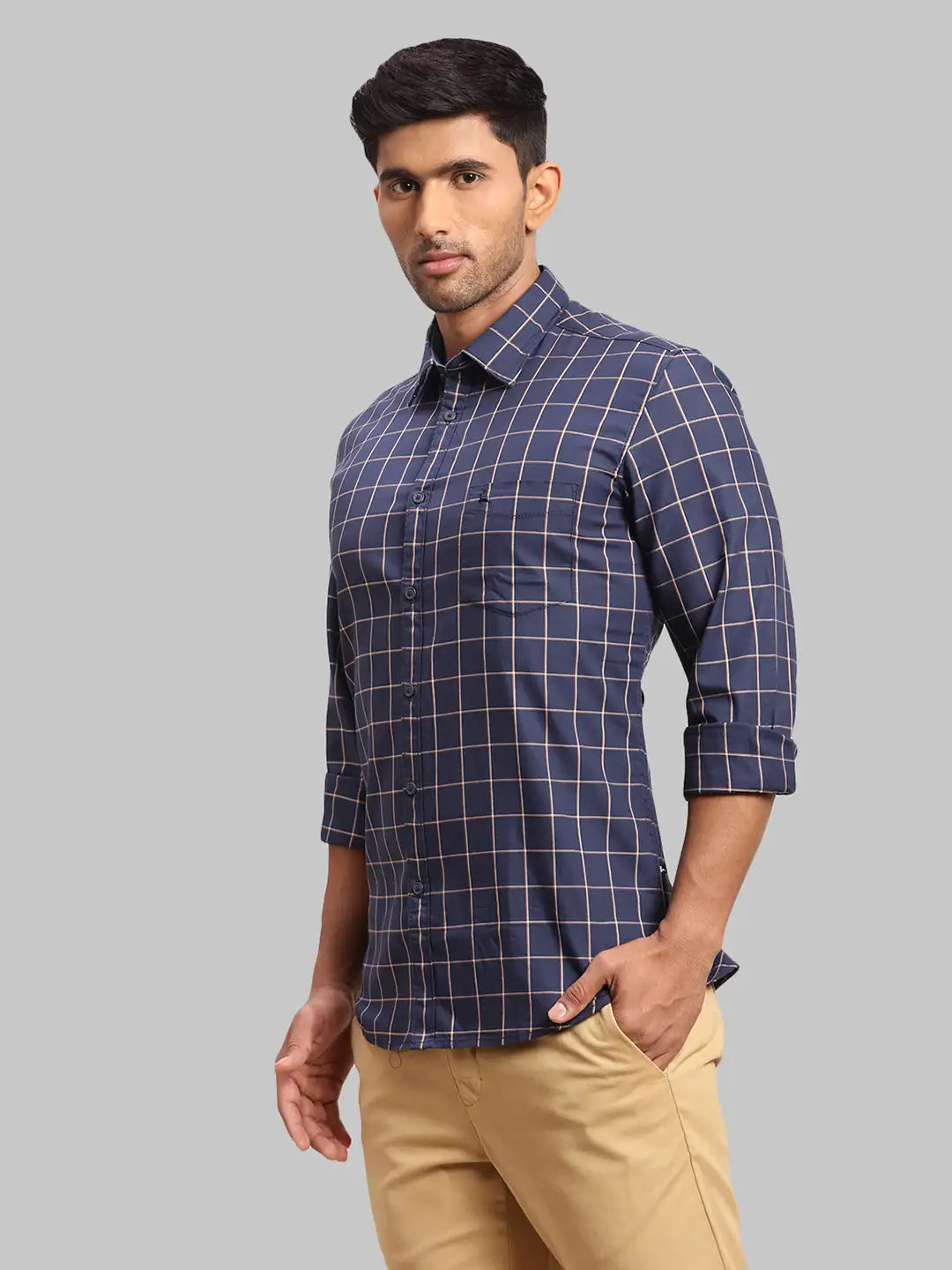 Men Slim Fit Black Shirt