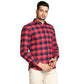 Men Slim Fit Dark Orange Shirt