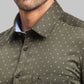Men Slim Fit Dark Red Shirt