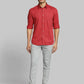 Men Slim Fit Dark Blue Shirt